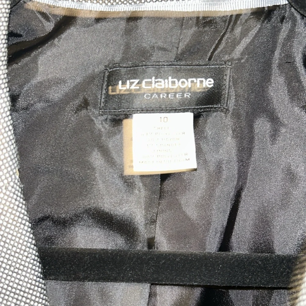 Liz Claiborne Size 10 Career Suit Jacket Polyester Rayon Spandex Blend